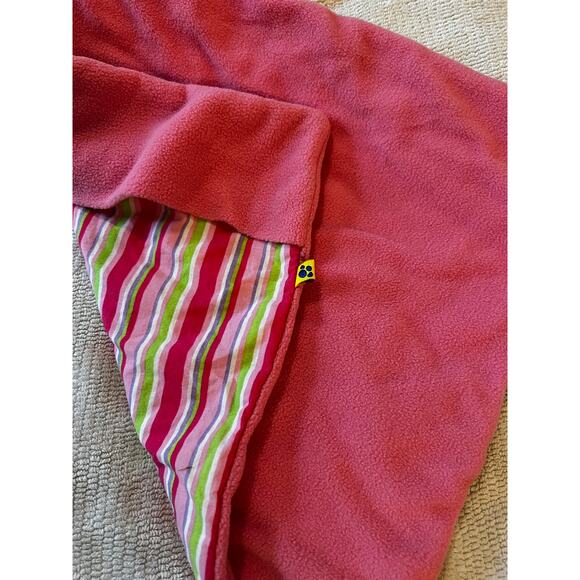 Build A Bear Workshop Striped Pattern Fleece Stuffed Animal Sleeping Bag Pink - Picture 3 of 11
